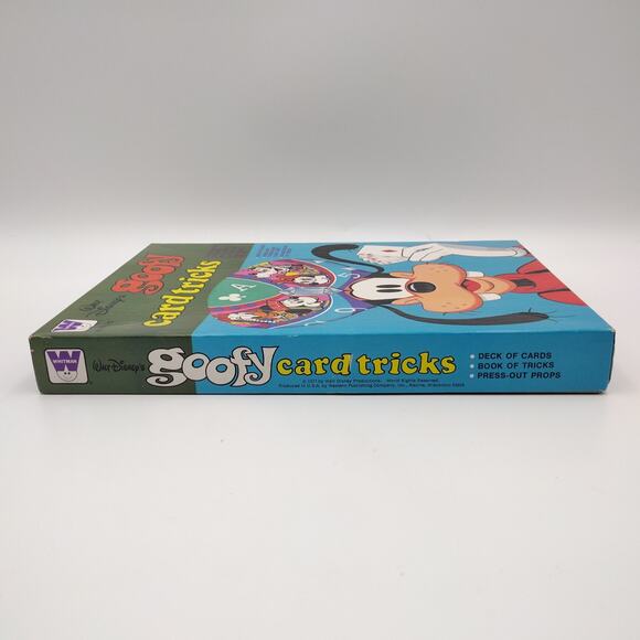 Vintage Disney GOOFY CARD TRICKS set by WHITMAN 1977 Unused Sealed Cards - Picture 3 of 5